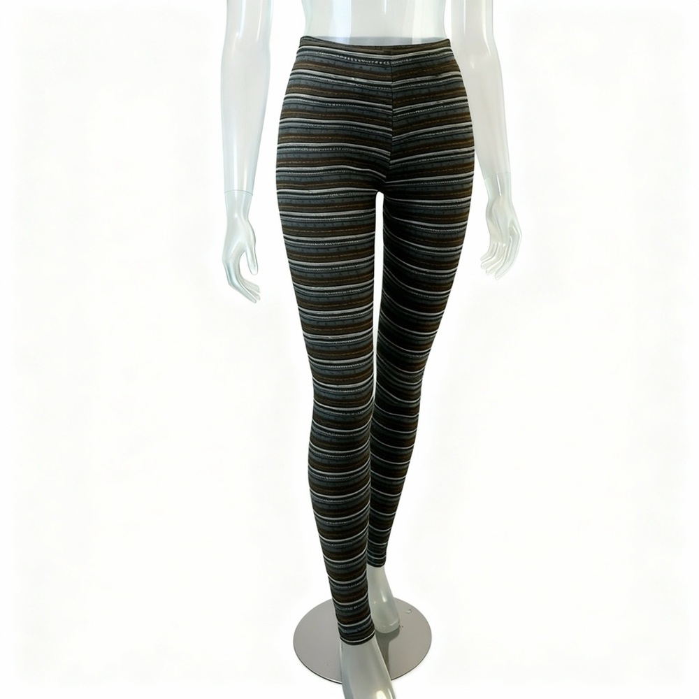Aztec Tribal Grunge Print Western Boho Cotton Y2K Leggings Southwest Coastal